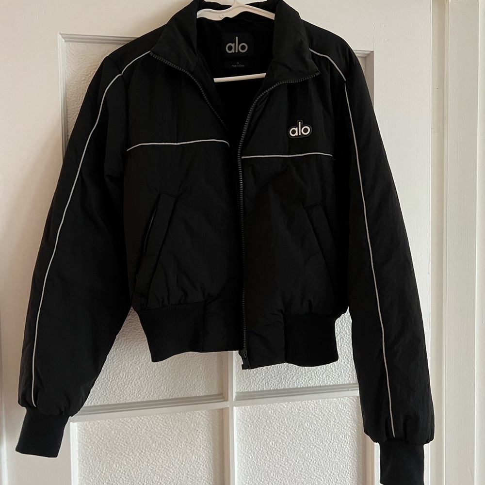 ALO Yoga Women's Black Bomber Jacket